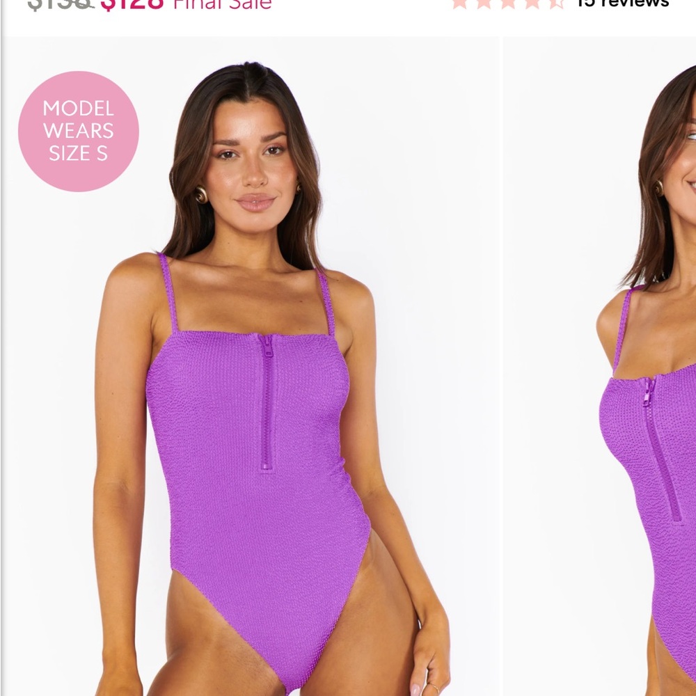 Show Me Your MuMu Purple One Piece Swimsuit